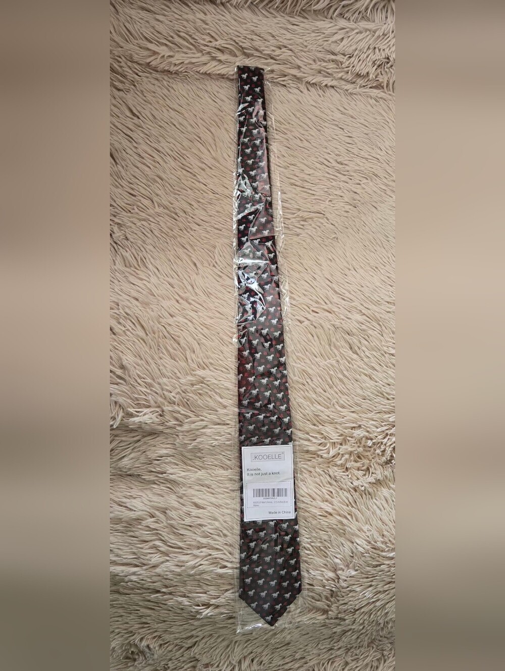 KOOELLE Men's Horse Racing Festival Tie #1312, 1313